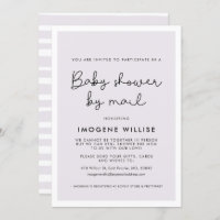 Niedliche Whimsiktypografie Kinderdusche per Post