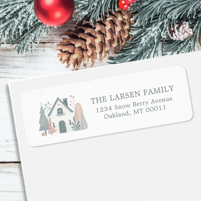 Niedliche Whimsischer Winter Weihnachtshaus Hütte (Von Creator hochgeladen)