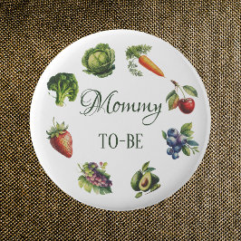 Niedliche White Garden Mommy to Be Baby Dusche Button