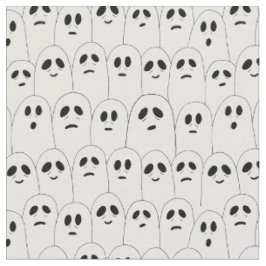 Niedliche White Halloween Ghosts Gemustert Stoff