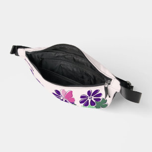 Niedliche Wildblume Butterfly Doodle Name Bauchtasche