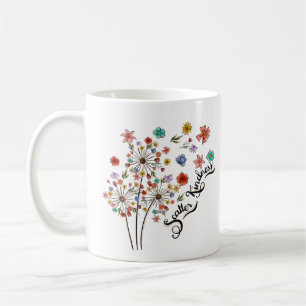 Niedliche Wildblume Floral Wasserfarbe Tasse