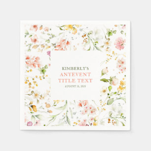 Niedliche Wildblumen im Sommer Serviette