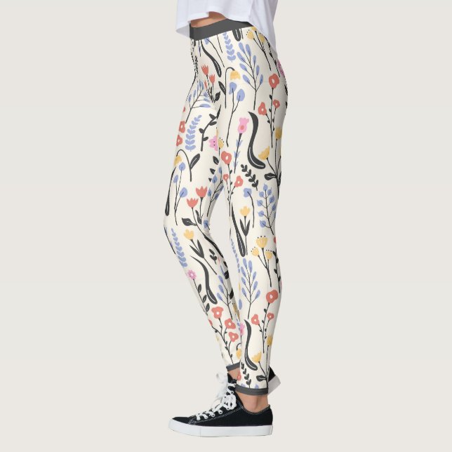 Niedliche Wildblumen Leggings (Links)