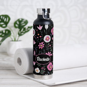 Niedliche Wildblumen mit Namen Trinkflasche
