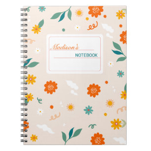 Niedliche Wildblumen Notizblock