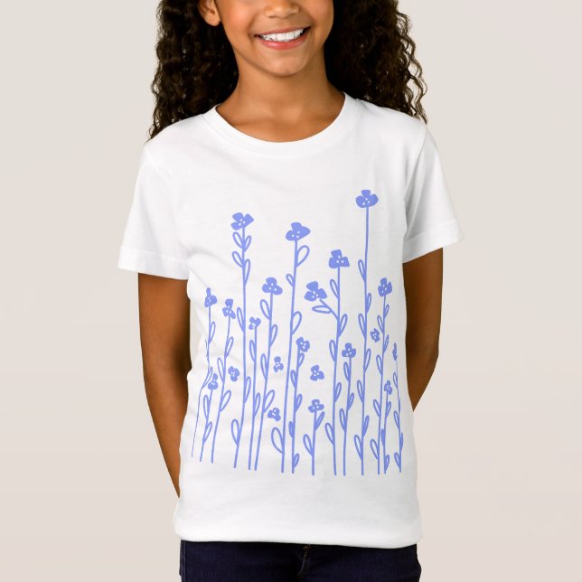 Niedliche Wildblumen T-Shirt (Vorderseite)