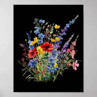 Niedliche wilde Blume, Naturliebhaber Poster