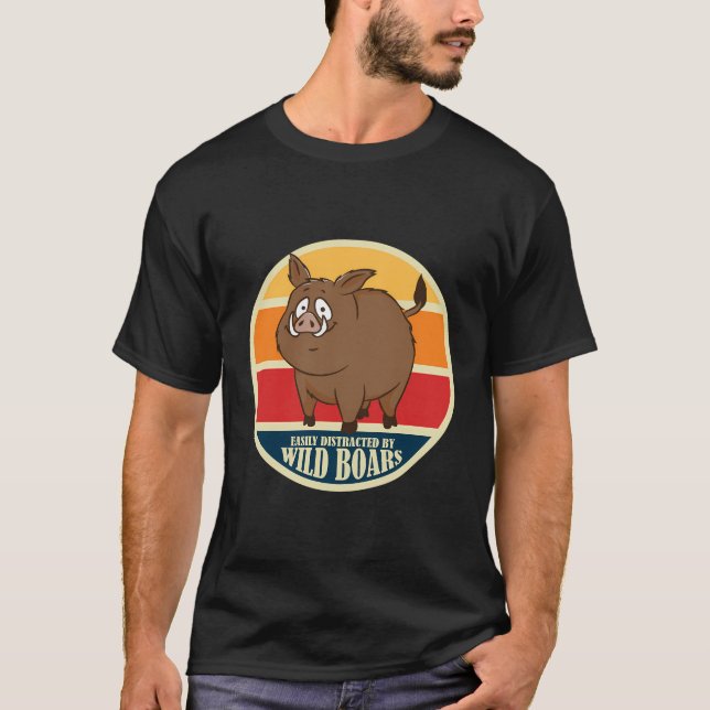 Niedliche Wildschweine T-Shirt (Vorderseite)
