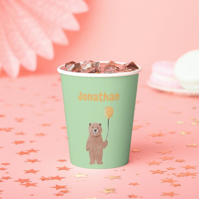 Niedliche Wildtiere zum Geburtstag Pappbecher (Insitu)