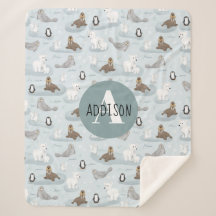 Niedliche Winter Arctic Animes Monogram Kids