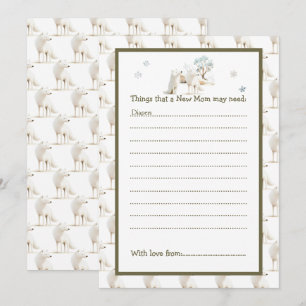 Niedliche Winter Arctic Wolf Babydusche Einladung