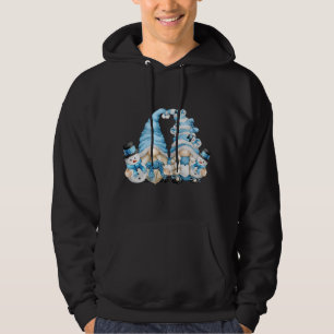 Niedliche Winter Lover Matching Gnomes für Frauen Hoodie