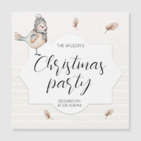 Niedliche Winter Sparrow-Aquarellbilder