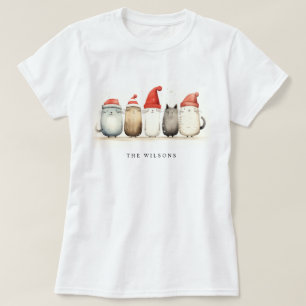 Niedliche Winterkatzen Sweater Furcht & Helle Weih T-Shirt