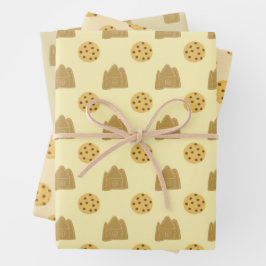niedliche Winterkekse Geschenkpapier Set