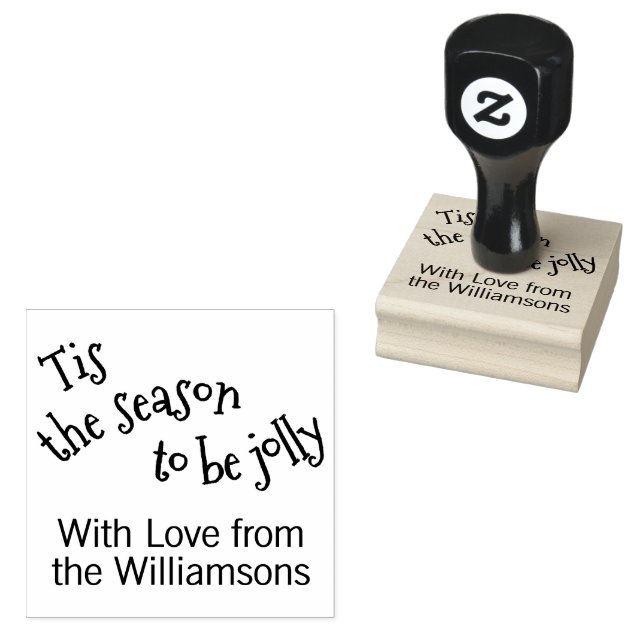 Niedliche Wintersaison - Kalligrafie Gummistempel (Stempel)