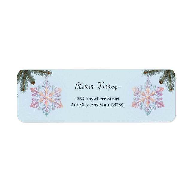 Niedliche Winterschneeflocken Niedliche Babydusche (Vorne)