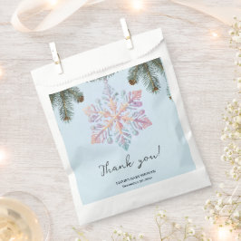 Niedliche Winterschneeflocken Niedliche Babydusche Geschenktütchen