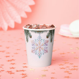 Niedliche Winterschneeflocken Niedliche Babydusche Pappbecher