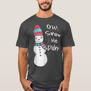 Niedliche Winterschneefrau T-Shirt
