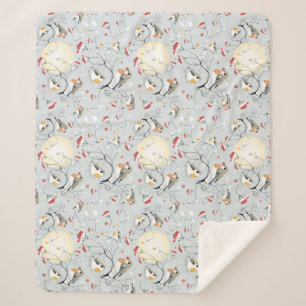 Niedliche Wintervögel Sherpadecke