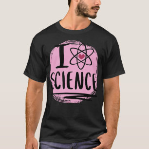 Niedliche Wissenschaft im Herzen T-Shirt