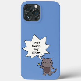 Niedliche Witzkatze Touch mein Telefon nicht Case-Mate iPhone Hülle