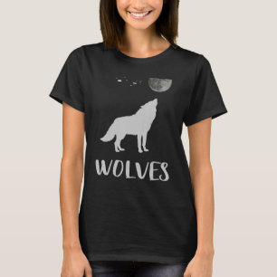 Niedliche Wolfs Stammwölfe Tiermondnächte Frauen T-Shirt