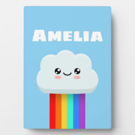 Niedliche Wolke Fotoplatte