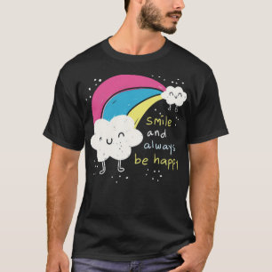 Niedliche Wolke und Regenbogen T-Shirt