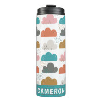 Niedliche Wolken Personalisiert Name Türkis