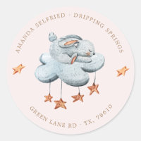 Niedliche Wolkendusche Stars Babydusche