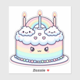 niedliche Wolkengeburt Aufkleber