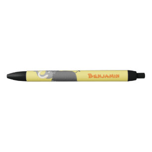 Niedliche Wollmammut-Cartoon-Abbildung Kugelschreiber