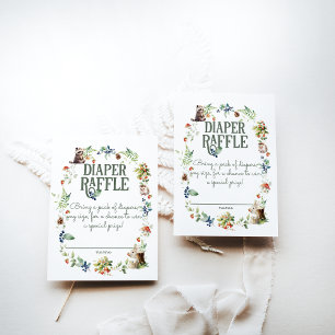 Niedliche Woodland Animal Adventure Neutral Baby S Begleitkarte