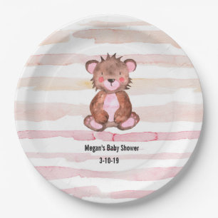 Niedliche Woodland Animals Baby Dusche Party Telle Pappteller