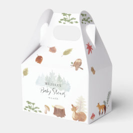 Niedliche Woodland Animals Kinderdusche Geschenkschachtel