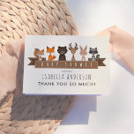 Niedliche Woodland Animals Kinderdusche | Vielen D Dankeskarte<br><div class="desc">Erstellen Sie Ihre eigene "Niedliche Woodland Animals Baby-Dusche | Danke". Design von Cali Graphics.</div>
