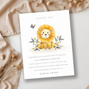 Niedliche Woodland Baby Lion Folies jedes Alter Ge Postkarte