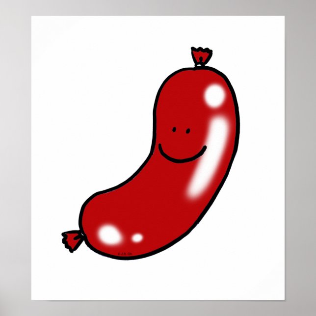 Niedliche Wurst Poster (Vorne)