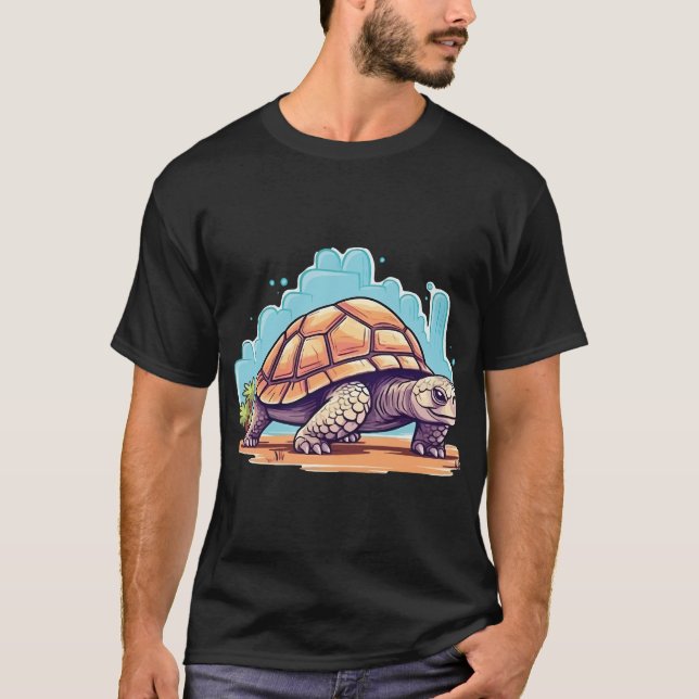Niedliche Wüstentortoise T-Shirt (Vorderseite)