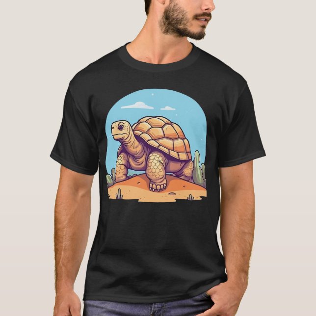 Niedliche Wüstentortoise T-Shirt (Vorderseite)