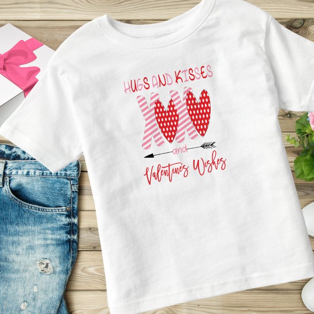 Niedliche XOXO Hugs und Kisses Valentine Kleinkind T-shirt (Cute XOXO Hugs and Kisses Valentine Toddler T-shirt)