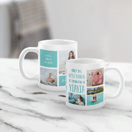 Niedliche Yiayia Grandchildren FotoCollage Kaffeetasse