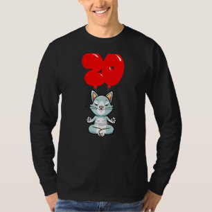 Niedliche Yoga Katze 20. Geburtstag Kinder Ballon T-Shirt