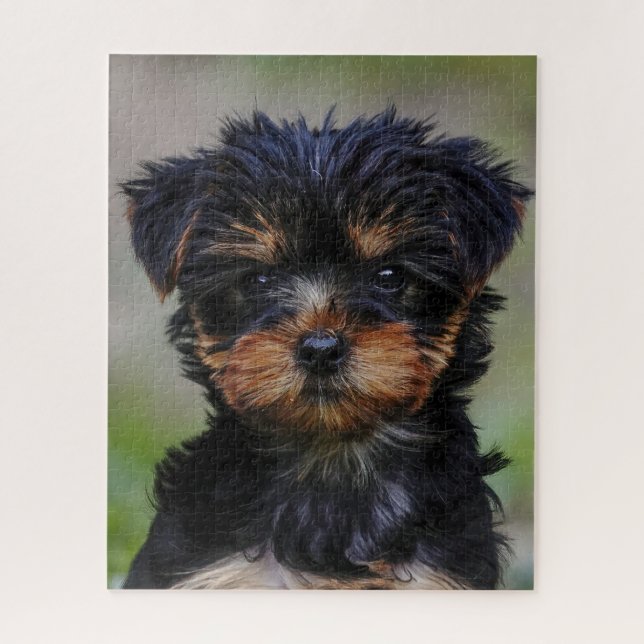 Niedliche Yorkie-Welpe Puzzle (Vertikal)