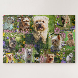 Niedliche Yorkshire Terrier Puppies & farbenfrohe  Puzzle