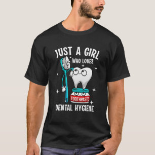 Niedliche Zahnhygiene-Design für Mädchen - Fraue T-Shirt
