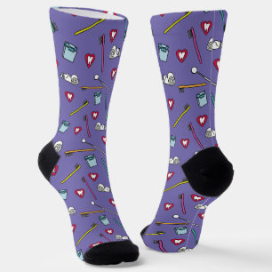 Niedliche Zahnwerkzeuge Socken